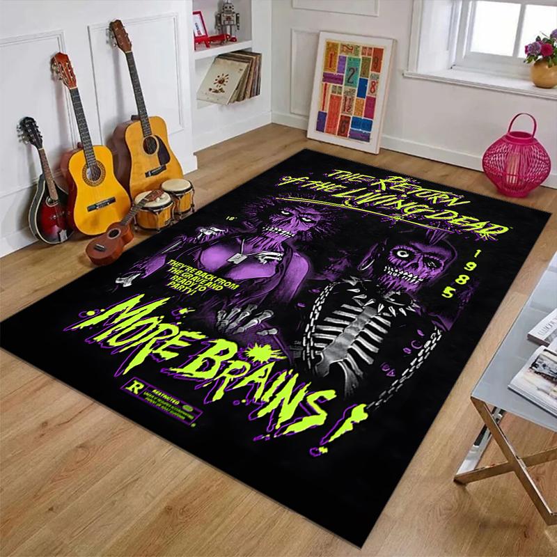 The Return of the Living Dead Polyester Carpet, Soft Indoor Mat for Office Chair, Living Room, Computer Desk - Decorative Home Office Rug Design