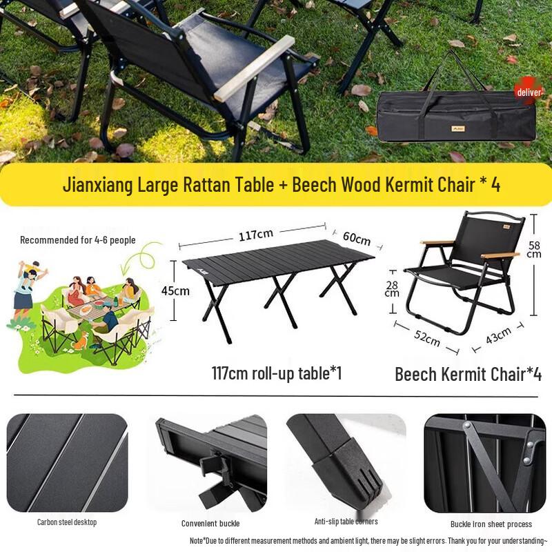 Beishanlang Portable Camping Folding Roll-up Table
