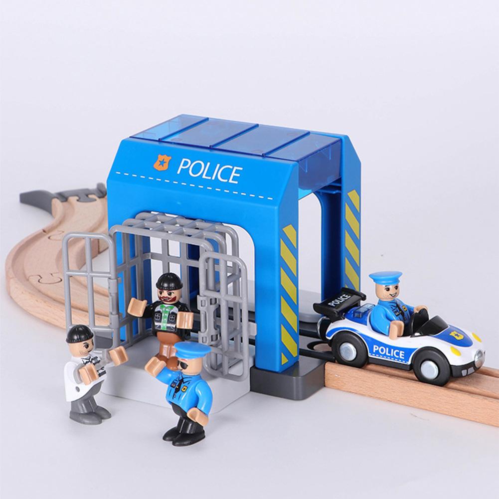 Детский игровой набор «Полицейский участок», железная дорога, игрушка, городские сцены, автомойка, пожарная часть, игровой набор для ролевых игр