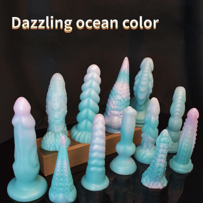 Female Dildo Alien Dog Dildo Simulation Animal Cannon Machine Masturbator Multi-color Vaginal Stimulation Adult Erotic Sex