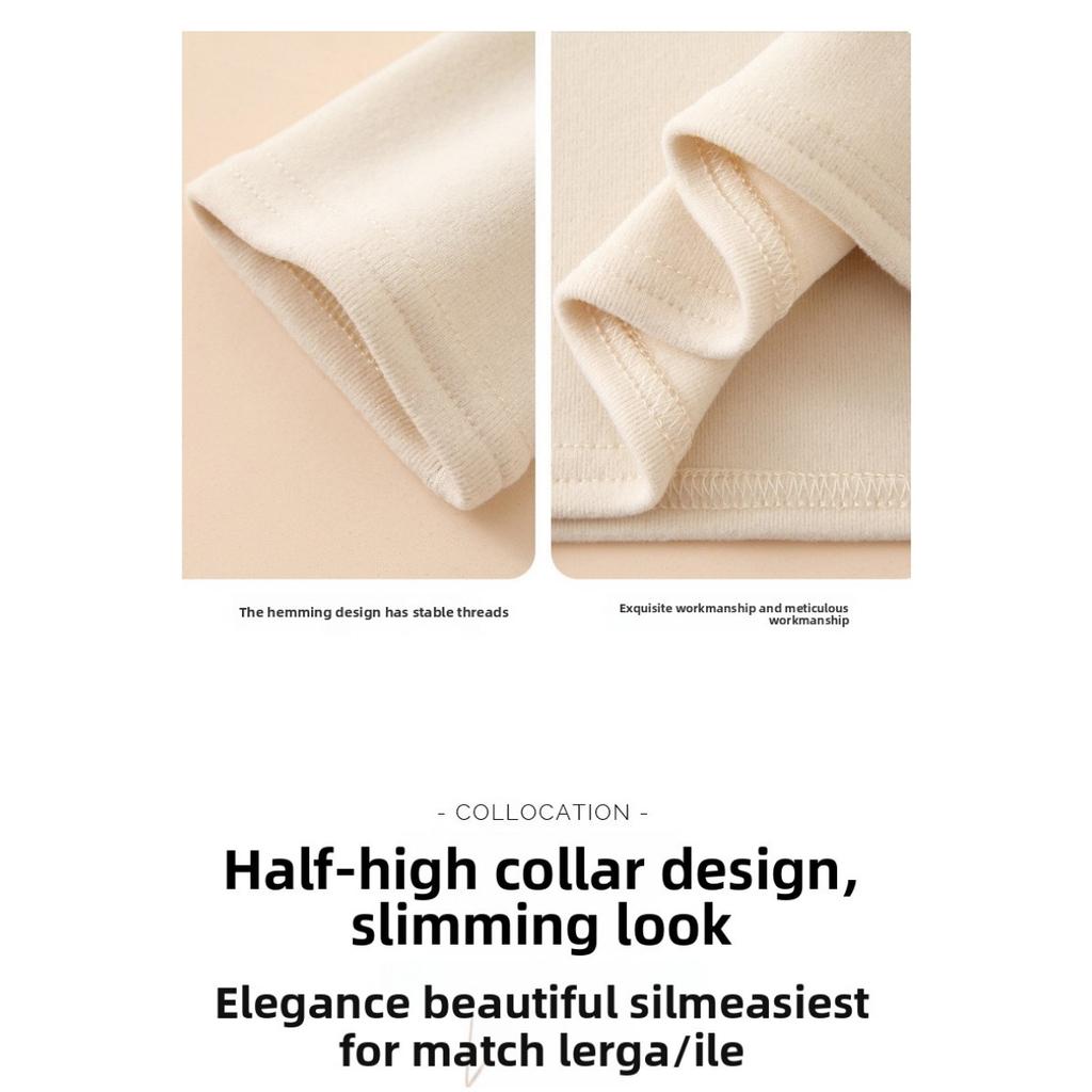 Базовая рубашка из двухстороннего немецкого бархата с полувысоким воротом для женщин, однотонная, с толстым бархатом внутри, теплая кофта с длинным рукавом