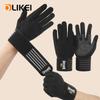 OLIKEI Full-finger Fitness Gloves with Wrist Strap Support Shock-absorbing Wear-resistant Sports Gym Gloves Weightlifting Gloves for Men Women