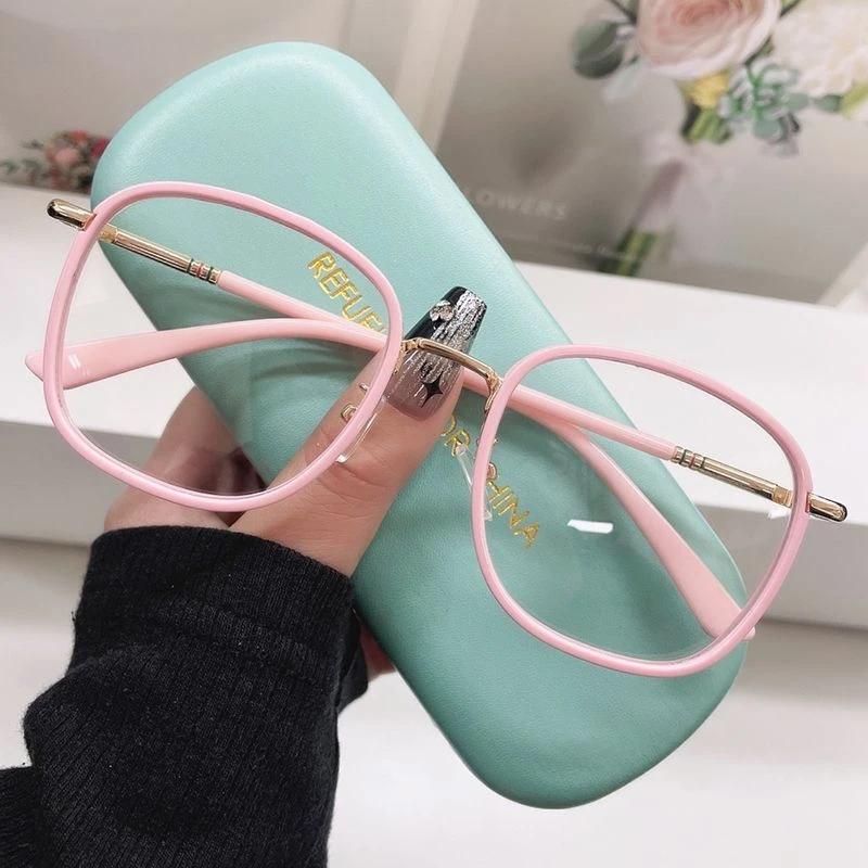 Large Oversized Reading Glasses for Women Unisex Fashion Square Blue Light Blocking Presbyopia Luxury Retro Far Sight Eyeglasses