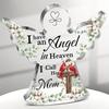 2D Flat "I Have An Angel in Heaven, I Call Her Mom" Angel Acrylic Desk Decor Plaque, Suitable for wall decoration, porch, room, villa, accents Home, H