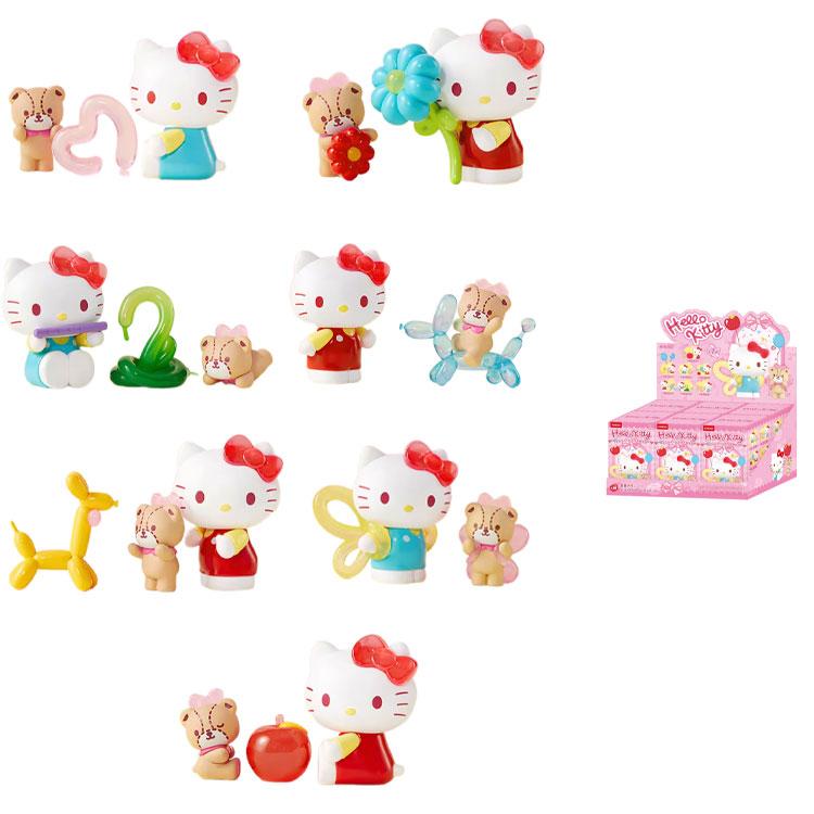 MINISO Hello Kitty Balloons Celebration Collection Mystery Boxes Single Mystery Box/Full Box 6 Pcs Doll
