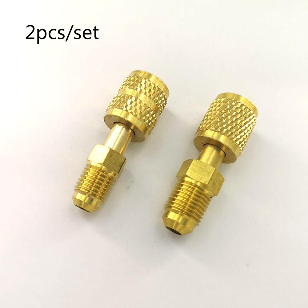 2 шт. R410a адаптер для зарядки холодильного оборудования 5/16 SAE F быстроразъемные соединения до 1/4 SAE M Flare 5/16 SAE M до 1/4 SAE для кондиционера