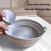 Foldable Silicone Air Fryer Pot Tray Reusable Air Fryer Tool Food Safe Non Stick Baking Pan Bakeware Kitchen Cooking Accessories