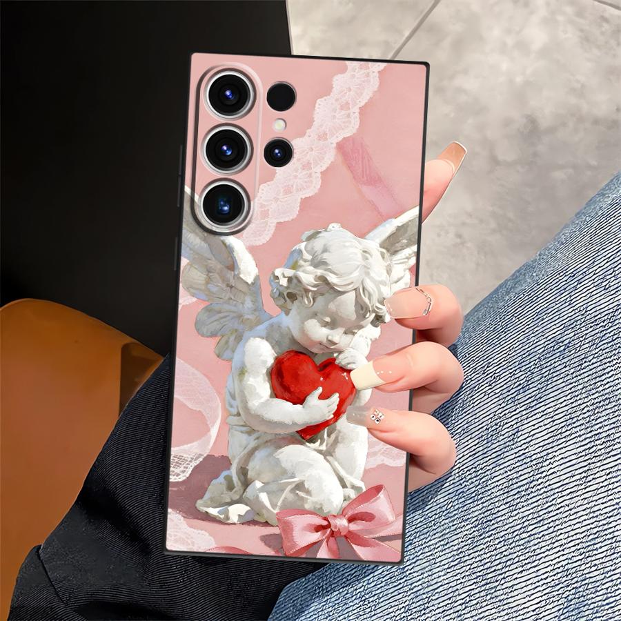 Милый чехол-ангел для Samsung Galaxy S26 Ultra S24 S10 S9 S25 Plus S20 Ultra S23 S21 FE Note 20 8 9 10 Funda Чехол для телефона