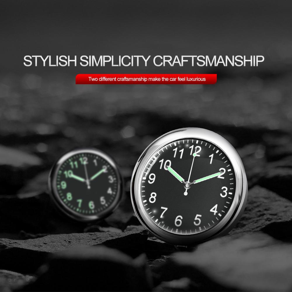 Универсальные автомобильные светящиеся цифровые наручные часы с бриллиантами кварцевые часы аксессуары встроенная кнопка батарея автомобильный воздуховод кварцевые часы
