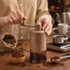 Портативная ручная кофемолка с прозрачным контейнером для молотого кофе, с регулируемым помолом, ручная, ручная пластиковая кофемолка для кофейных зерен