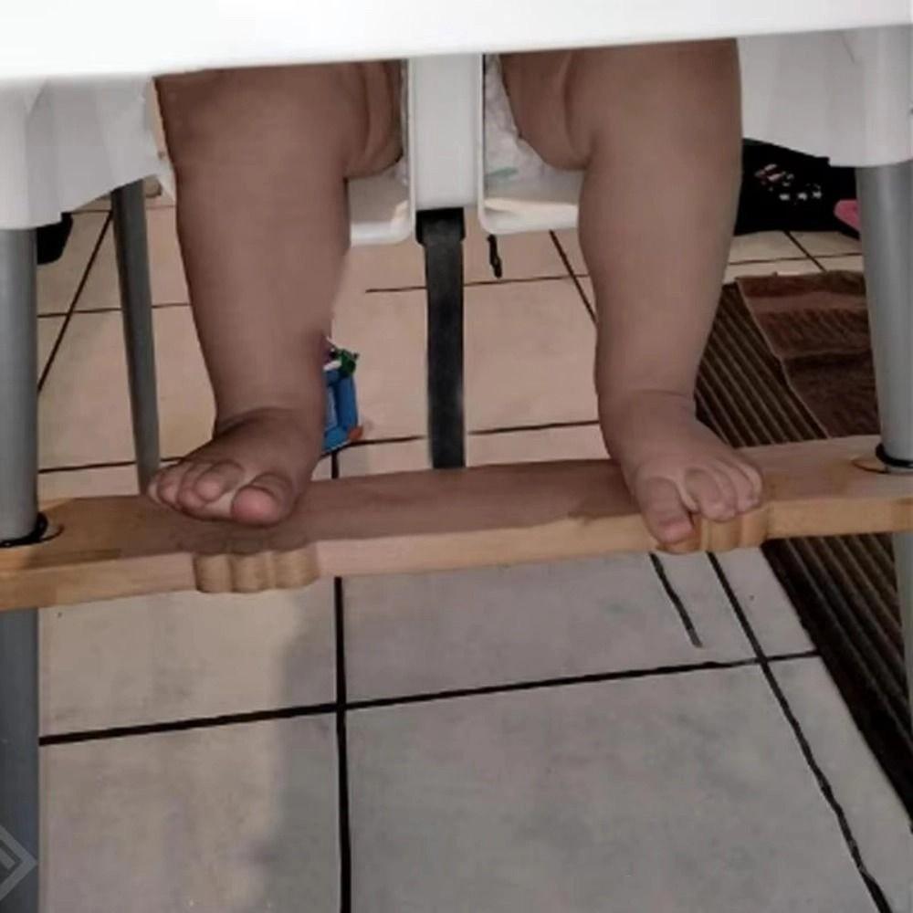 Регулируемая подставка для ног высокого стульчика, длина 50 см, устойчивая конструкция, педаль для детских высоких стульчиков, нескользящие резиновые кольца, аксессуар для высокого стульчика