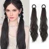 Ponytail With Elastic Hair Ties Long Curly Wavy Ponytail Extensions Synthetic Hair ExtensionsFor Daily Use Hair Accessories Hair Accessories For Women