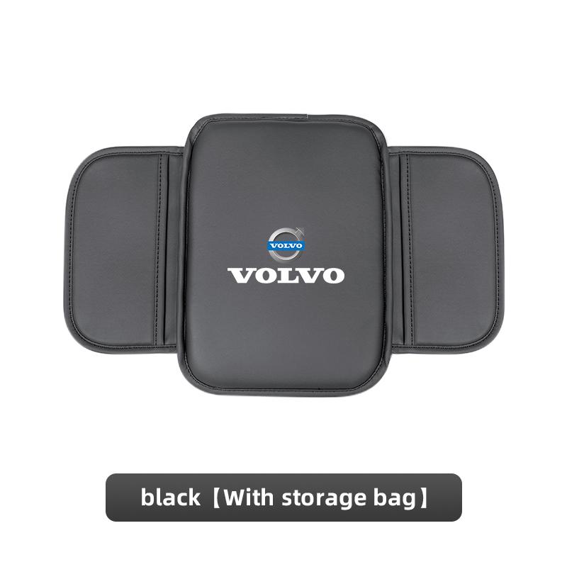 For Volvo XC60 XC90 V40 V60 S60 V50 V90 S80 C40 XC40 V70 XC70 Car Armrest Box Cushion Leather Pad Armrest Mat Auto Accessorie