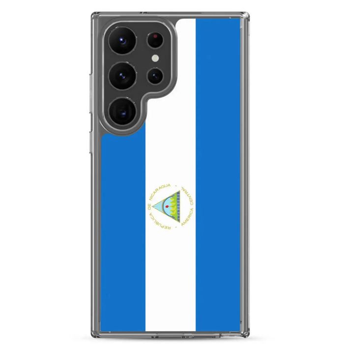 Coque Téléphone - Samsung - Galaxy S24 Plus - Drapeau Nicaragua - Souple - Multicolore