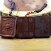 Hand-Carved Lightning-Struck Jujube Wood Thangka Box Pendant Ornament