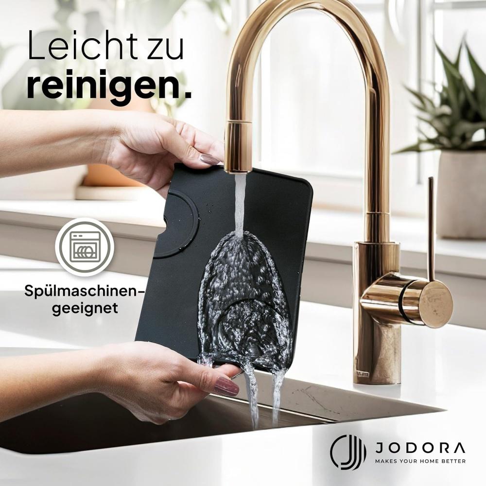 Коврик для тампера с защитой края стола - Нескользящий коврик для тампера из высококачественного силикона - Аксессуары для бариста с выемкой для портафильтра