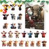 Highland Cow Ornaments Advent Calendar 2025 24 Days Christmas Countdown Calendar with Cartoon Cows Ornament for Xmas Tree Decor