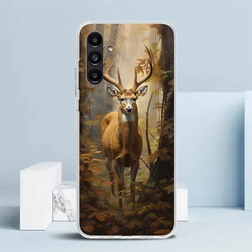 Deer Hunting Camo Phone Case For Samsung Galaxy A17 A37 A57 A16 A15 A14 A13 A56 A55 A54 A53 A36 A35 A34 A33 A26 A25 A24 A23 Gala