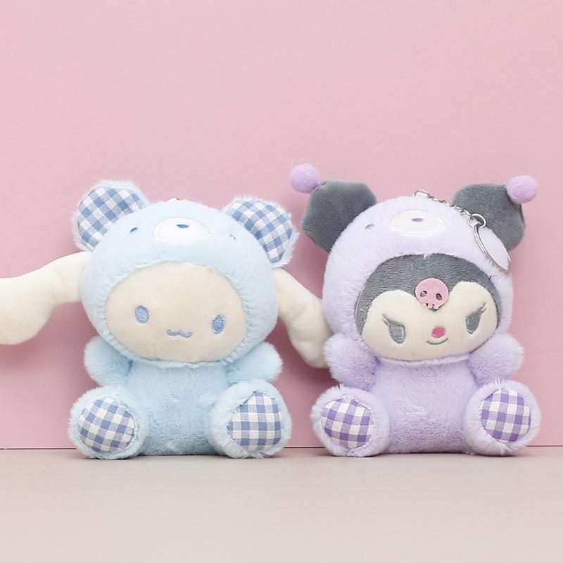 Очаровательный плюшевый брелок-подвеска Sanrio Melody Cinnamoroll Kuromi в виде куклы, подарок
