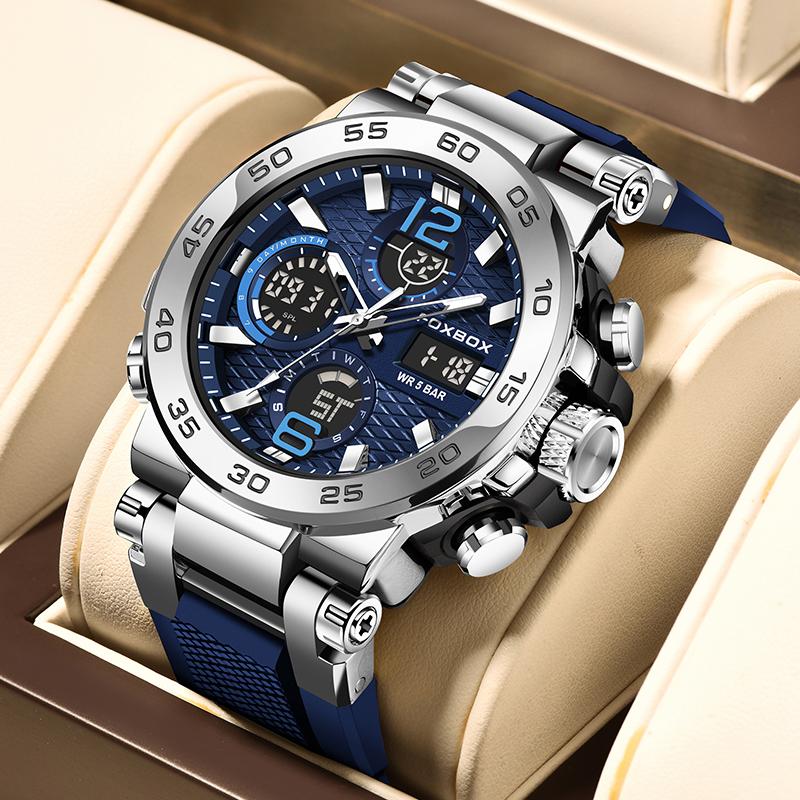 LIGE новые модные мужские часы 50 м водонепроницаемые светящиеся спортивные кварцевые часы автоматические наручные часы с датой и временем