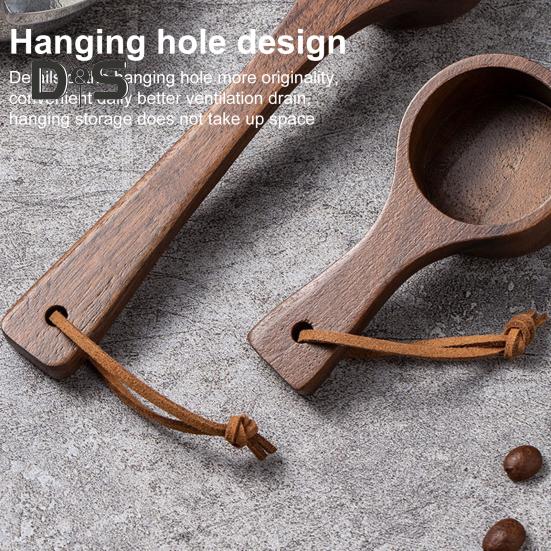 Деревянная кофейная ложка Столовая ложка Совок для измерения кофе, чая, сахара, муки Кухонные принадлежности Посуда для молотых зерен Смешивание Помешивание