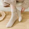 Однотонные бархатные напольные носки-гольфы, бесшовные носки для сна, толстые плюшевые носки для снега для женщин и мужчин