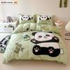 Happy Panda Girl Duvet Cover Pillowcase Cartoon Bedding Set  Adult Boy Girl Bedroom Decoration Gift Single Double Size