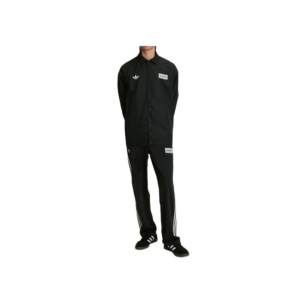 adidas Куртка-бомбер Originals X Oasis Collaboration Coach Jacket Travel Coach Однобортная куртка со свободной воротниковой зоной Унисекс куртки KT-3464