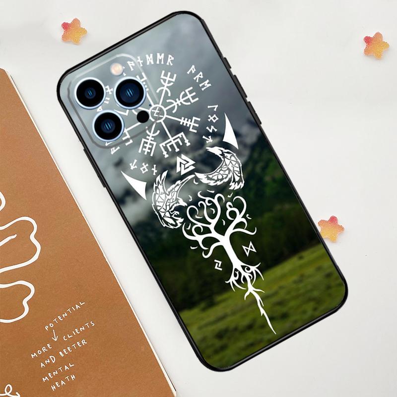 Forest Nordic Runes Case For iPhone 18 15 16 14 13 12 11 Pro Max Plus X XR XS Max 12 13 Mini Soft Bumper Cover