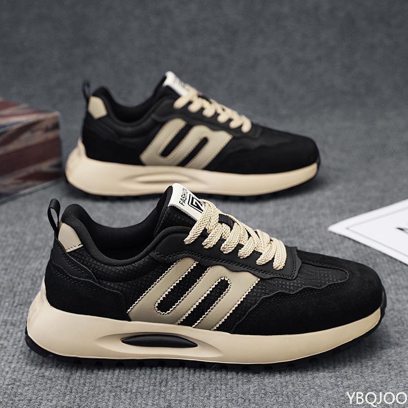 Мужская обувь весна новая ретро беговая повседневная обувь для подростков на толстой подошве нескользящая простая удобная обувь для спорта