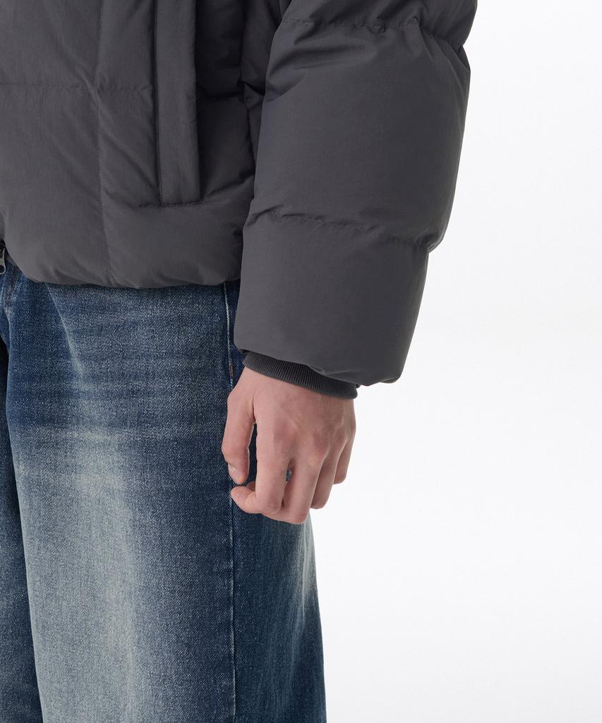Musinsa Standard Square Quilted Down Puffer Short Padded Jacket [Dim Grey]