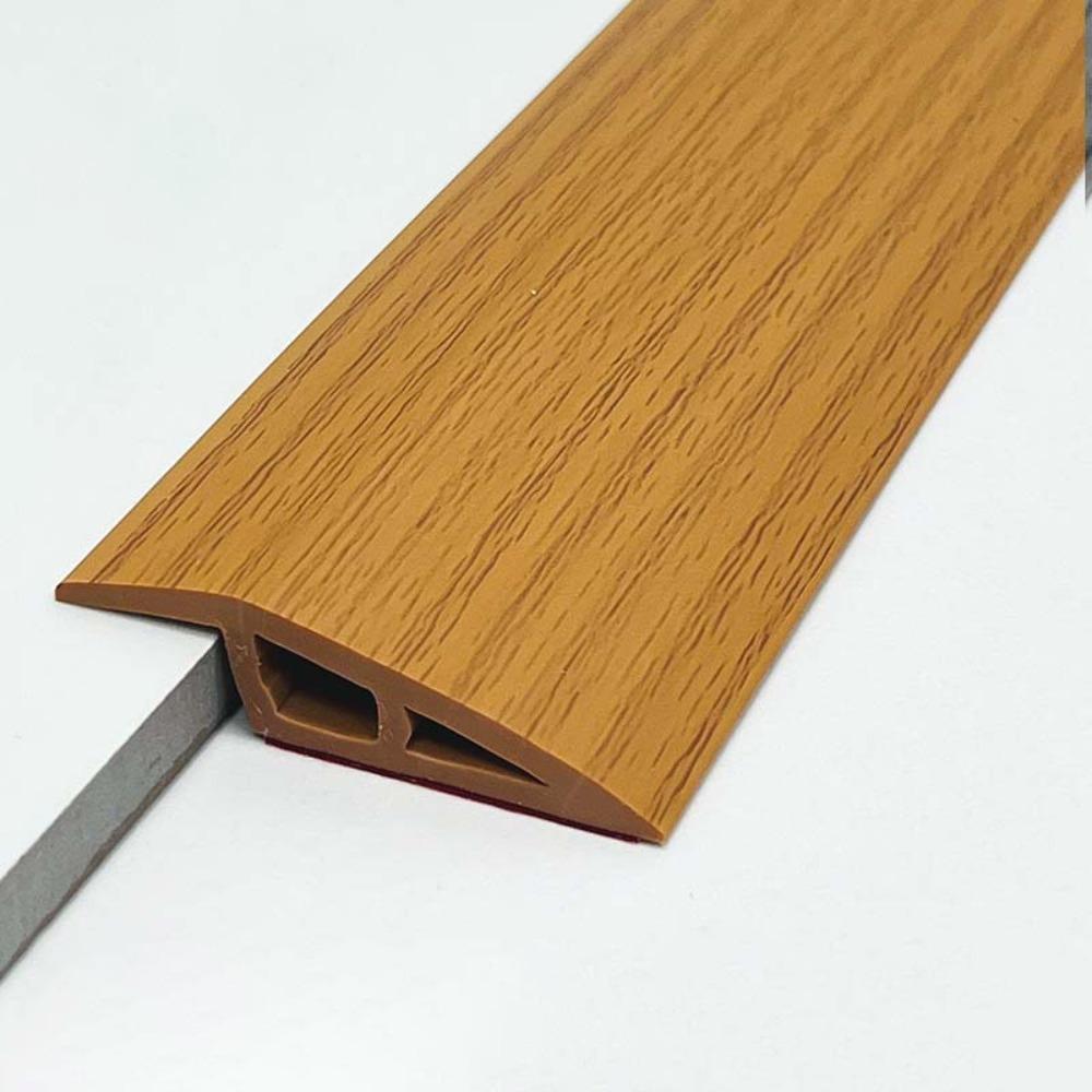 Durable Carpet to Tile Floor Transition Strip Wear-resistant Self Adhesive Edging Trim PVC 100cm Doorway Divider Strip Household