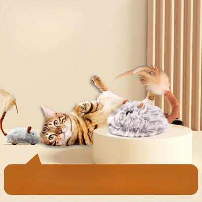 1 шт. Кошачье самоудовольствие для снятия скуки Электрическая маленькая мышка Игрушки для дразнения кошки Кошачьи товары Дацюань Устойчивый к укусам Мяч для дразнения кошки Игрушки для питомцев