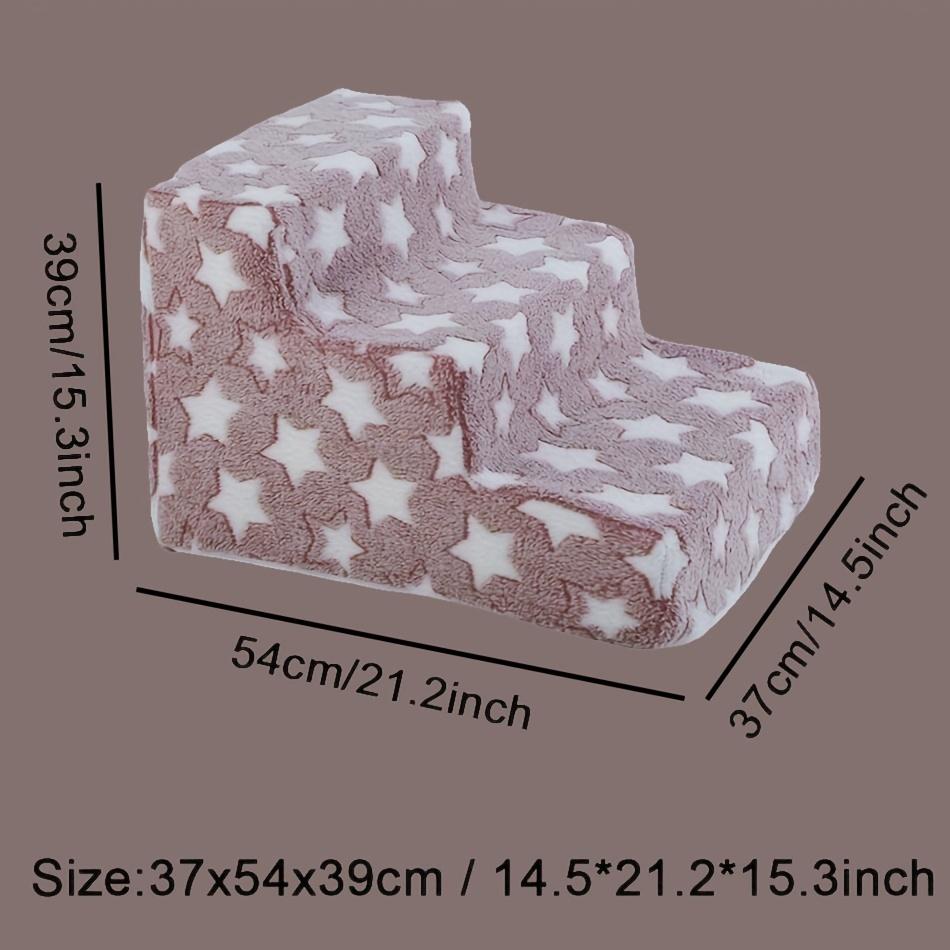 Безопасные ступеньки для домашних животных | Обеспечьте лестницы для собак высотой 3/4 ступеньки и пандусы для диванов-кроватей для травмированных, пожилых и уязвимых собак и кошек | Нескользящие, съемные для чистки