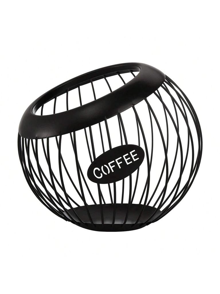 Leeseph Coffee Pod Holder ,  Coffee Capsule Storage Basket , Espresso Capsule Pot , Coffee Station Organizer , Coffee Accessory
