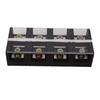 Barrier Terminal Strip Block 400A 600V High Current Dual Row Locking Terminal Strip with Cover for Industries Bridges 4