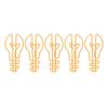 100pcs Yellow/Pink Bulb Shape Paper Clips Office Paper Clips  Wedding Decoration