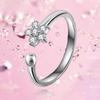 925 Sterling Silver Ring Star Open-End Couple's Ring Women's Little Finger Ring