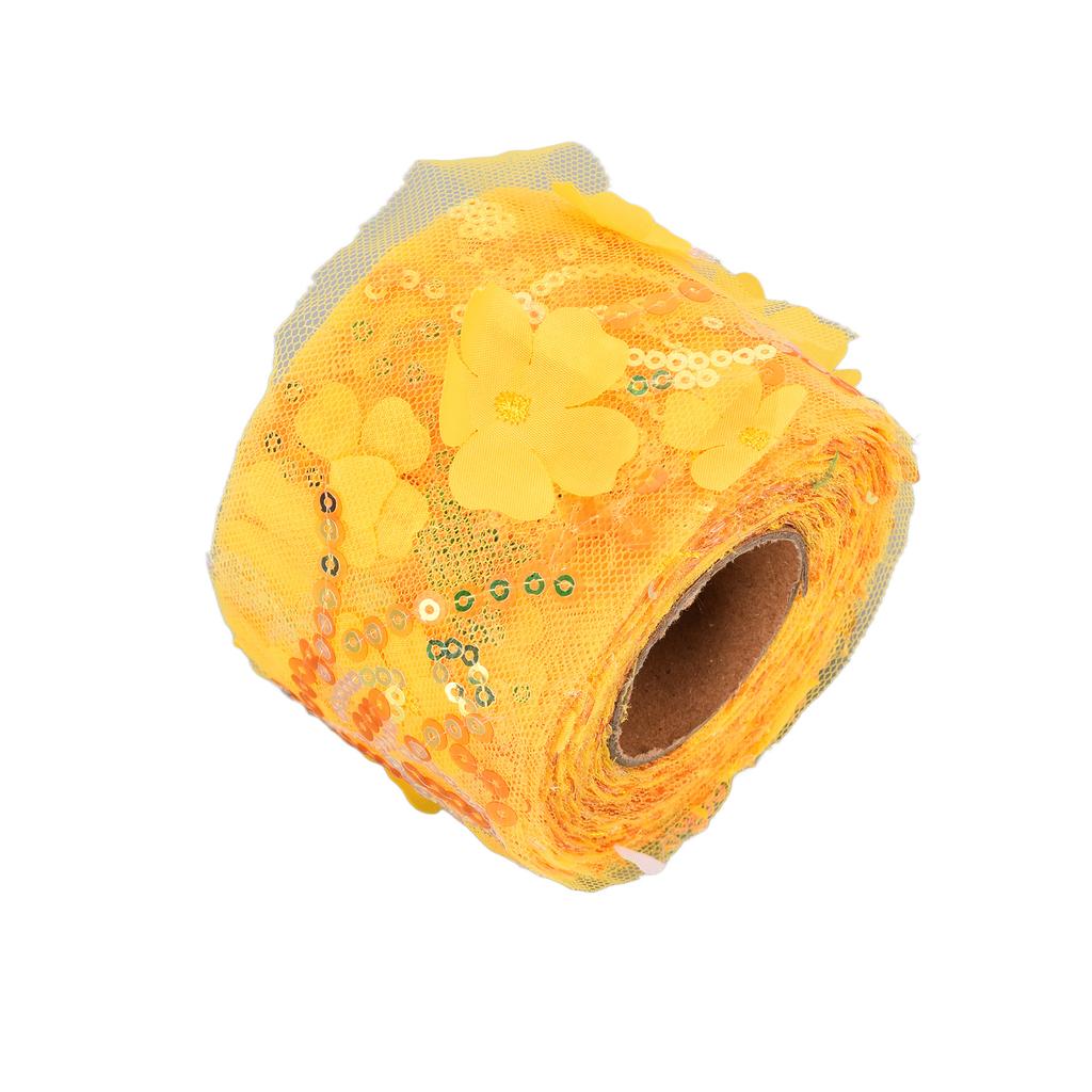 Рулон тюля 10 ярдов, вышитая блестками, цветами, сетчатая лента, декоративные аксессуары для рукоделия