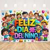 Children's Day Party Decoration Backdrop Feliz Día del Niño Balloon Photography Background Supplies Kid Gift Photo Studio Prop