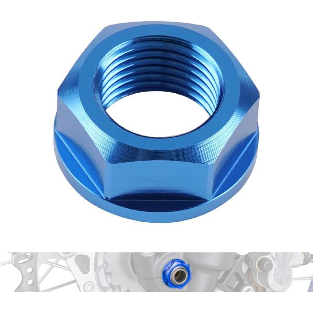 NICECNC M16XP1.5 Front Axle Shaft Lock Nut Dirt Bike Compatible with Yamaha YZ125 YZ250 05-21 YZ250F YZ450F 05-13 YZ125X 17-21 YZ250X 16-21 WR250F