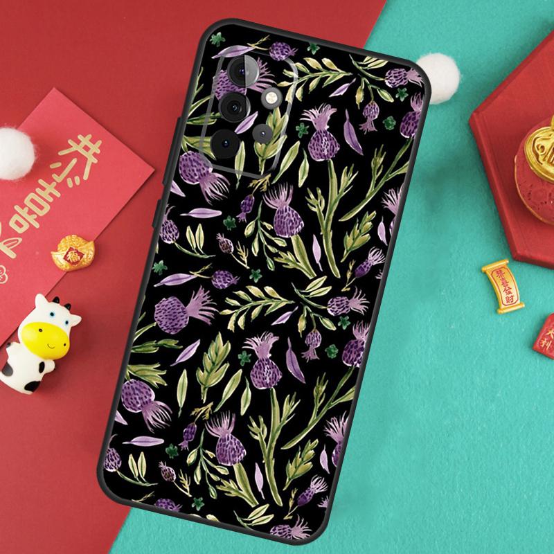 Чехол Outlander Thistle Sassenach для Samsung Galaxy A35 A55 A25 A15 A51 A71 A12 A32 A52 A13 A33 A53 A14 A34 A54