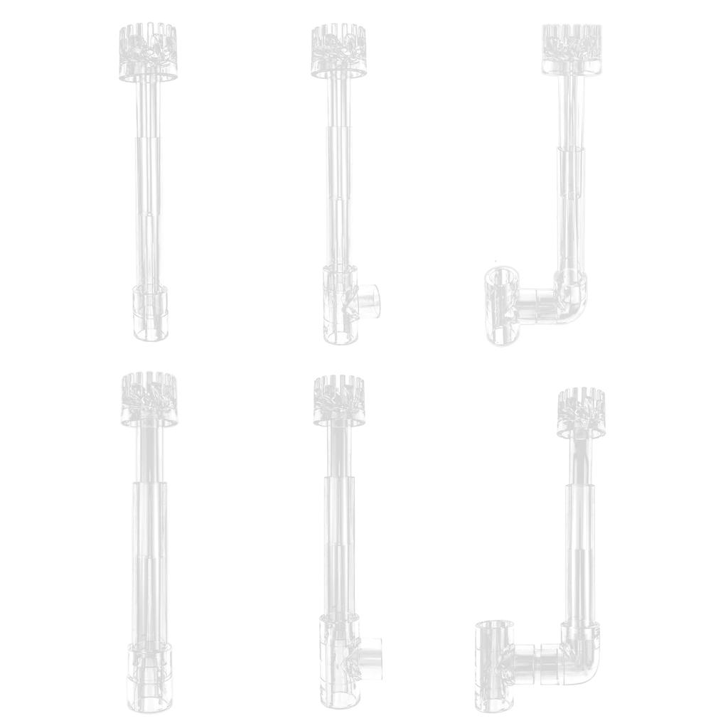 Enhances Aquariums Water Quality with Plastic Transparent Pipe Spin Skimmer Aquariums Fish Tank Filter Cleaning Parts