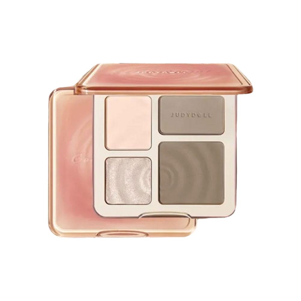 2 IN 1 Highlight Contouring Palette Matte Brightens Tear Cover Facial Tone Skin Groove W8T9