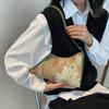 Популярная женская сумка под мышку Новый стиль с западным темпераментом Одно плечо Сумка-картина маслом Модная женская сумка Сумка