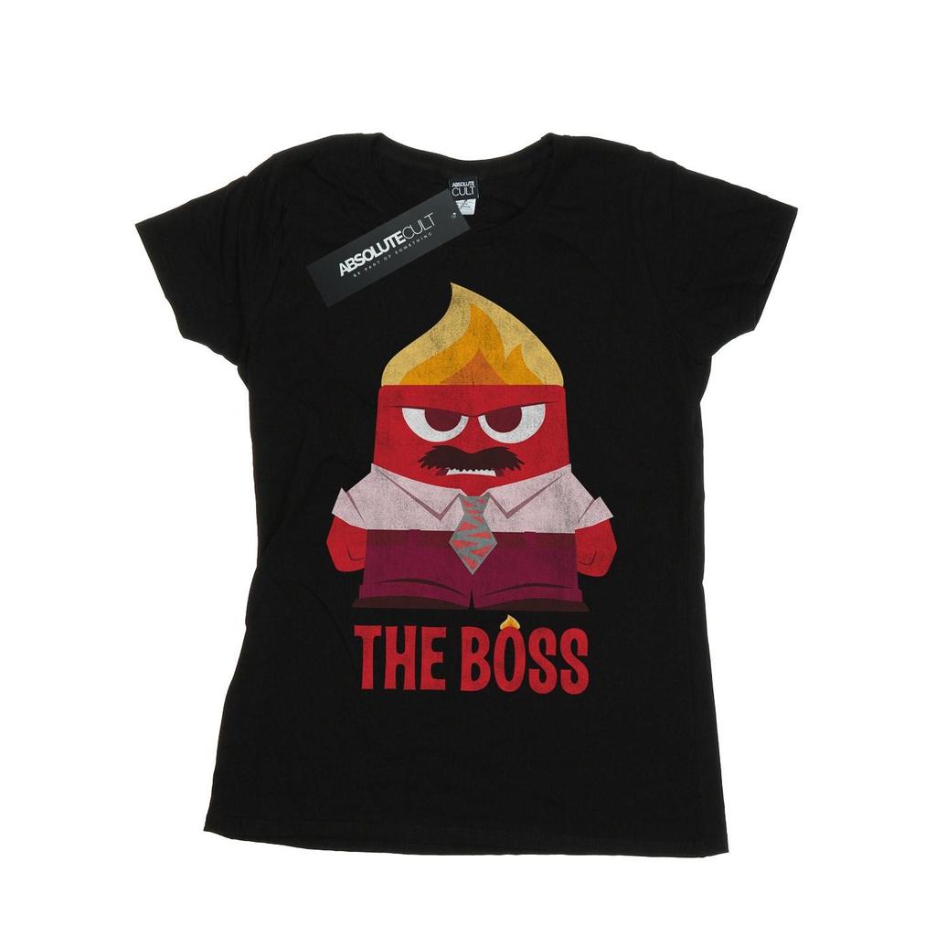 Disney Womens/Ladies Inside Out Anger The Boss Cotton T-Shirt