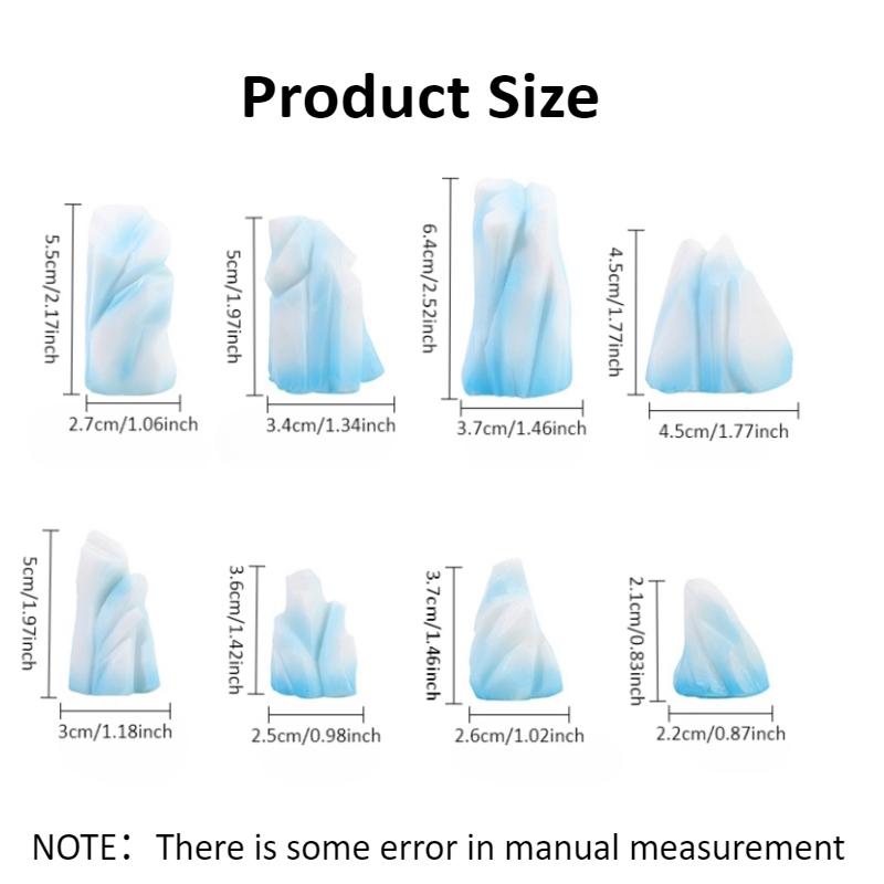 Модель айсберга Реалистичная арктическая миниатюра 3D-модель Микроландшафтные украшения Настольное украшение Ремесло Рождественский декор