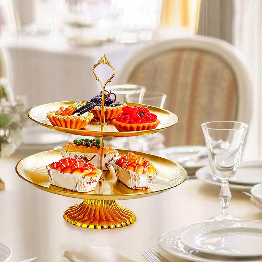 Cake Display Stand Food Server Holder Stainless Steel Cup Tower for Dessert