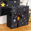 Подарочная коробка Black Star с лентой-бантом, прямоугольная бумажная коробка, подарок на день рождения, годовщину, изысканная упаковочная коробка