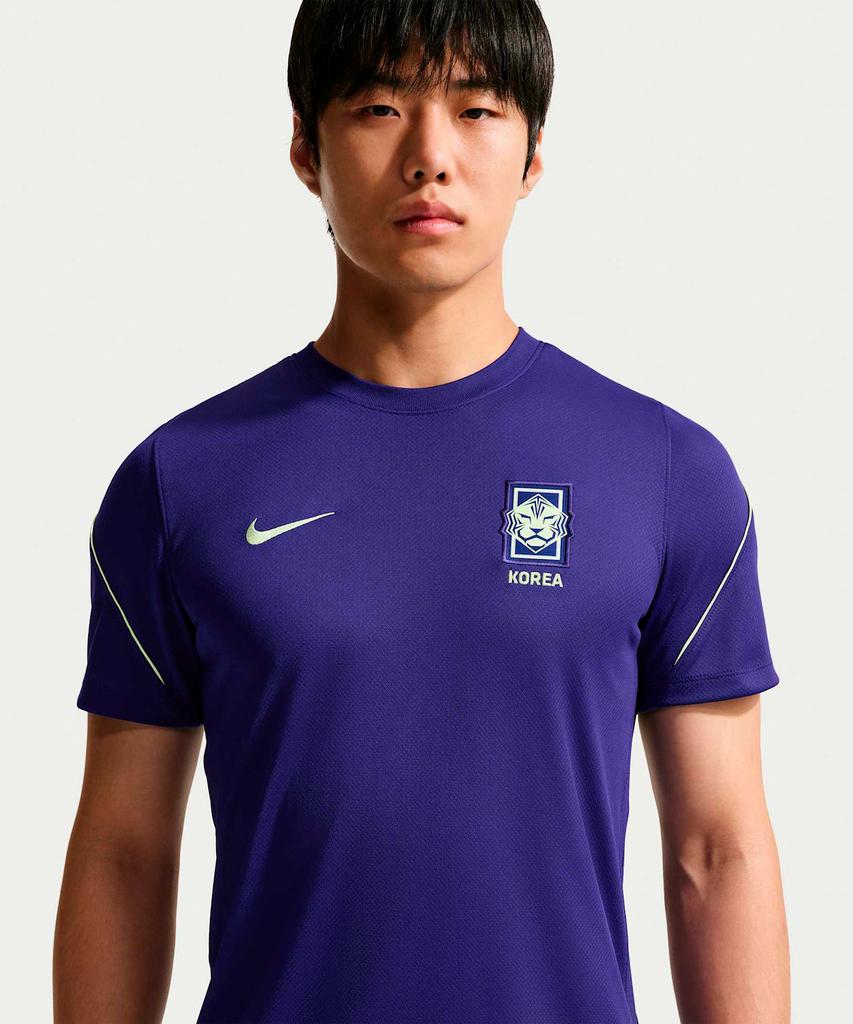 Nike Корея Strike Soccer Топ с коротким рукавом Dri-Fit M - Регентский фиолетовый:Космический фиолетовый:Светлый Лайм / Ib4975-590